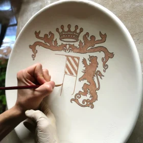 arte ceramica toscana dipinta a mano, hanpainted tuscan ceramics