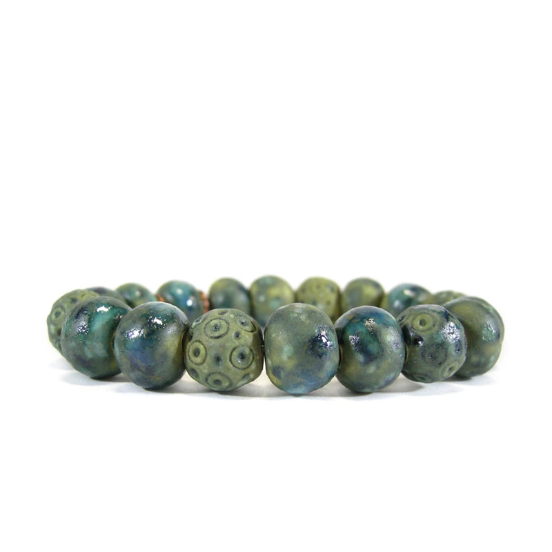 bracciale ceramica artigianato, hancrafted bracelet in pottery