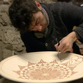 ceramica dipinta a mano, hand painted pottery