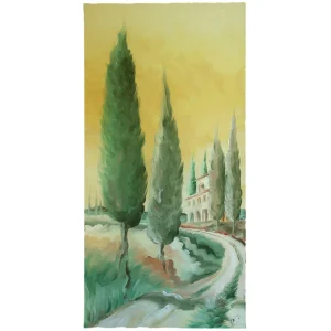dipinto a olio paesaggio toscana fabrizio rocchi, Tuscany oil painting by fabrizio rocchi