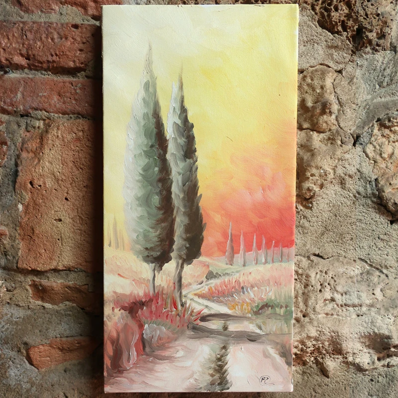 dipinto moderno olio su tela sarteano, modern painting oil on canvas sarteano