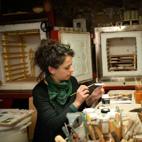 laboratorio artigianato sarteano, handicraft workshop in tuscany