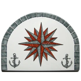mattonella in ceramica su misura dipinta a mano, custom handpainted ceramic tile